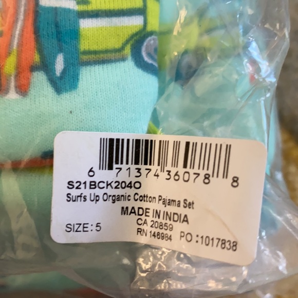 NWT Hatley - Surfs Up Organic Cotton Pajama Set 🍭 - Picture 5 of 5